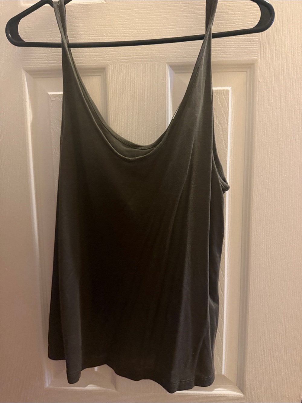 H&M Olive Scoop Neck Tank Top
